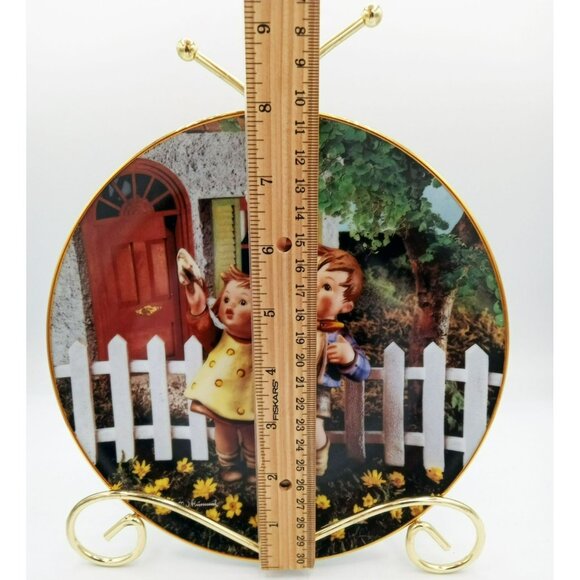 MJ Hummel Little Companions Come Back Soon Plate Danbury Mint Limited Edition 8 - Picture 2 of 12